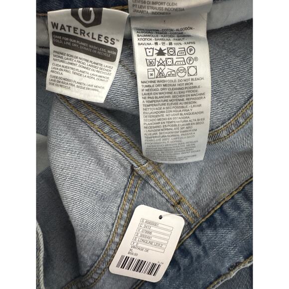 NEW Levis 505 High Rise Denim Blue Jean Shorts Womens XL 5" Inseam Urban Renewal - Picture 5 of 5